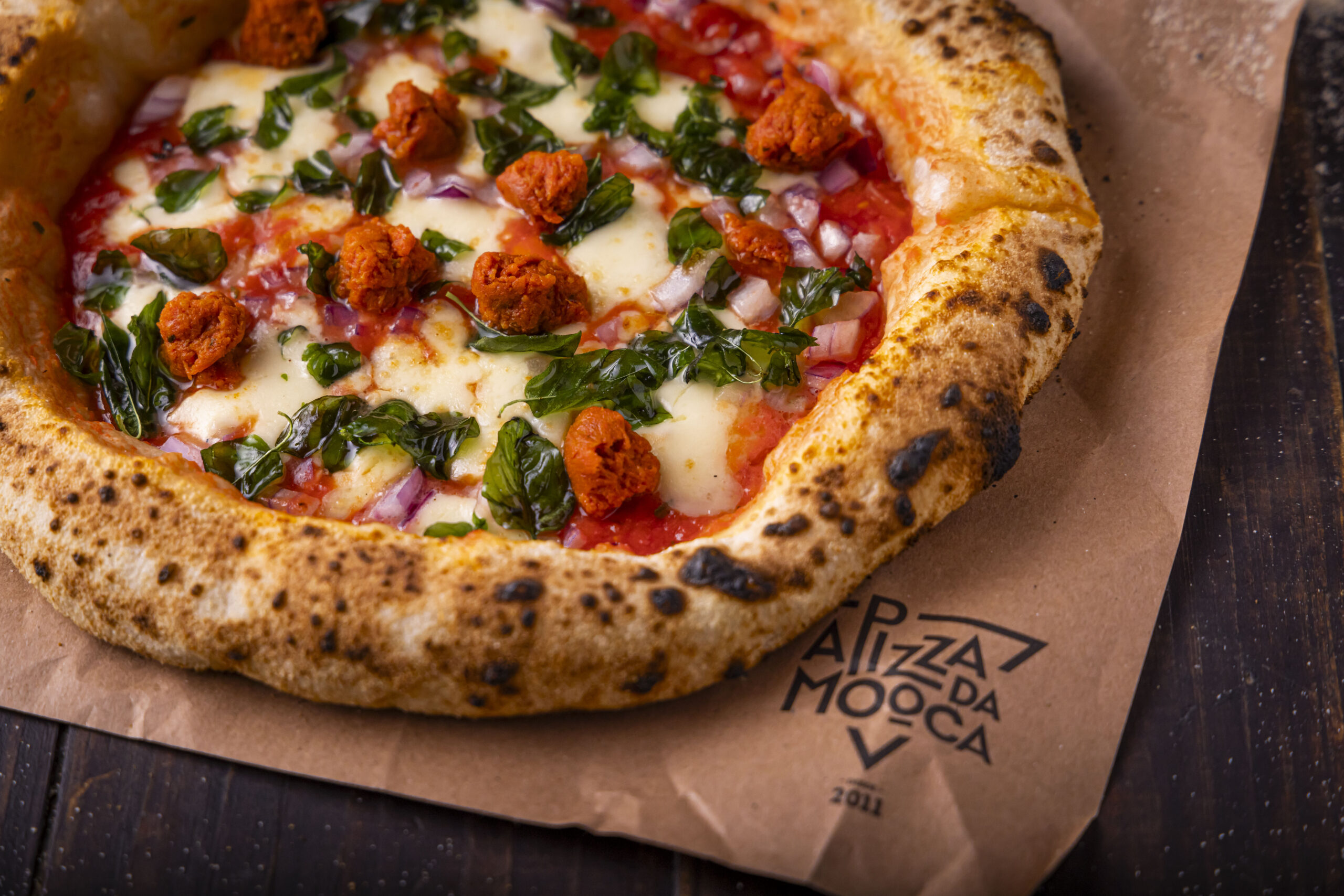 Pizza Sobrasada Pirineus, servida na Pizza da Mooca | Foto: Mario Rodrigues