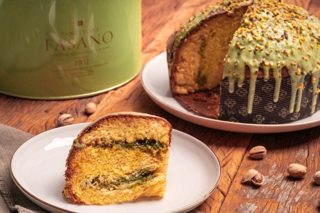 Panettone con Crema al Pistacchio é a novidade do Emporio Fasano para este Natal | Foto: Bruno Geraldi